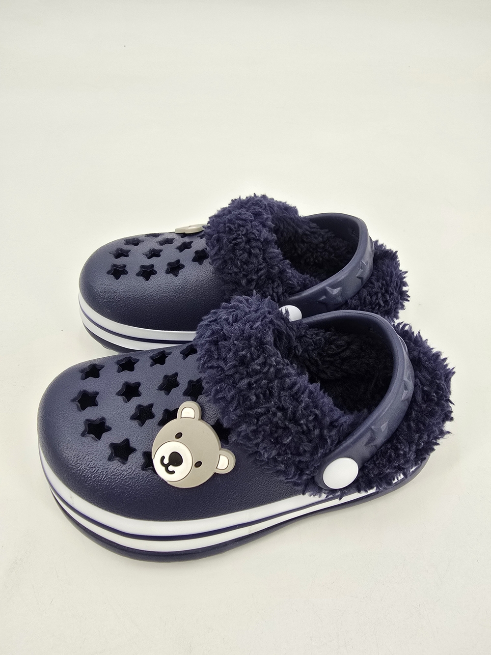 New Stepping Stones Toddler Fur Lined Clogs Size 6 NWT